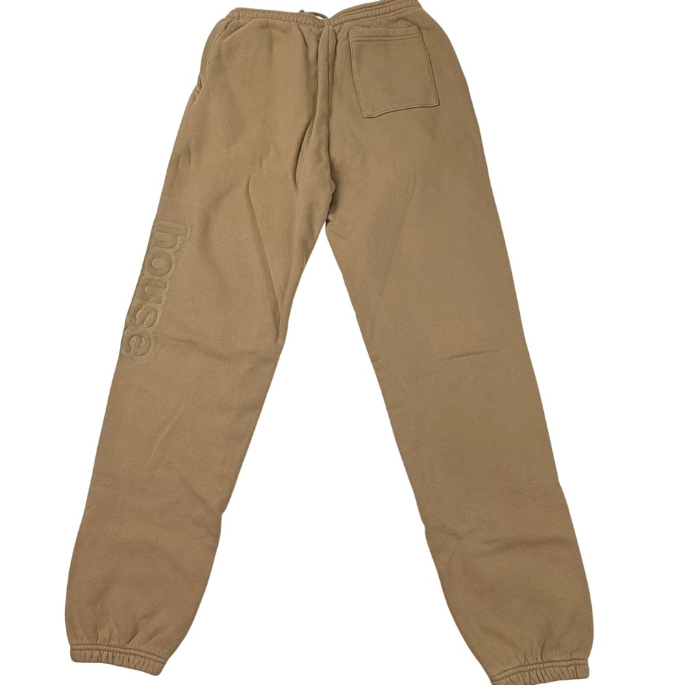 Drew House Secret Sweatpants XL Camel Tan Cotton Fleece Joggers Made in USA
